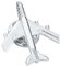 Fenteer Broche Homme/Femme Argent Avion Accessoire Bijoux Bon Design