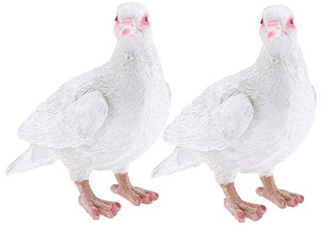 Backbayia Vogel-Skulpturen, Taube, aus Kunstharz, Vogelfigur, Simulation, Statue