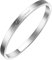 AURSTORE® Bracelet Jonc Fin en Acier Inoxydable 316L avec Message Phrases d'Inspiration Largeur 4 mm Plusieurs Messages au Choix Couleurs Argenté (Merci！maîtresse)