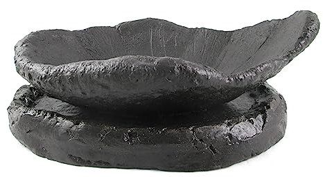 Bonsaischale + Untersetzer Bonsai Schale Bogenschale Pflanzschale handmade oval anthrazit 30x21x8cm (19523)
