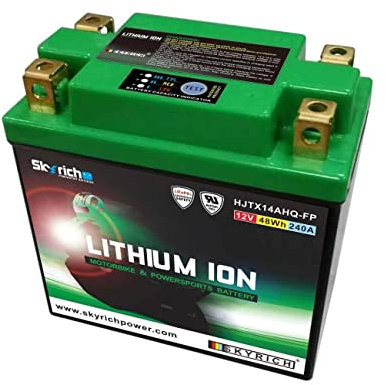 Compatible con repuesto para compatible con 1000 CBR F / 750 1100 GSXF / 750-800 DR S/SAVAGE - Batería de litio LTX14L SKYRICH / HJTX14AHQ-FP
