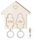 Crochets Clés Nom Personnalisé avec Gravure Porte-Clés en Bois Support Mural Porte-Clés Cadeau pour Couples Amis Père Maman Famille