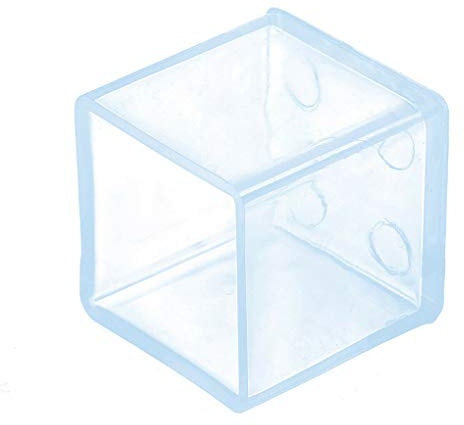 Guangcailun 4pcs / Set Tisch Fuß Cap Gummibeinkissengummi Stuhl Beinschützer Platz Tisch Fußabdeckkappe Möbel Boden-Fuss-Auflage, 20x20mm