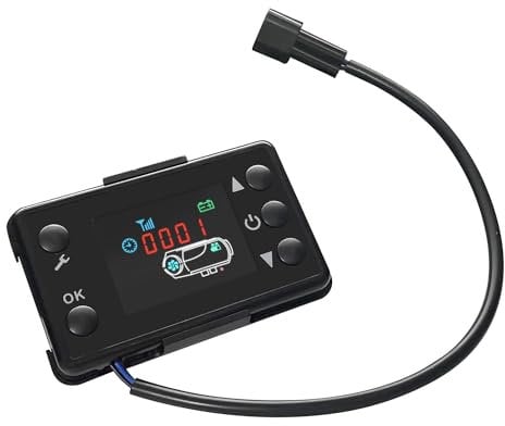 Triclicks Car Air Diesel Heater Parts Replacement For 12V 2KW / 5KW / 8KW Diesel Air Heater Car Parking Heater Replacement Accessorie (LCD Display Style A)