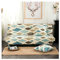 Sofabezug, Couchbezug Geometrische Polyester Sofahusse Rutschfest Elastisch, Ausgestattet Mit Fixierten Schaumstoffstreifen, Passend Für 2-3 Sitzer Sofa Ohne Armlehnen Sofabezüge Beige Blau 160-190cm