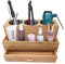 Harzen Brothers Haar-Werkzeug-Organizer, Bambus, Styling-Halter, Badezimmer-Arbeitsplatte, Föhn-Halter, Vanity Caddy Aufbewahrungsständer für Zubehör, Make-up, Toilettenartikel