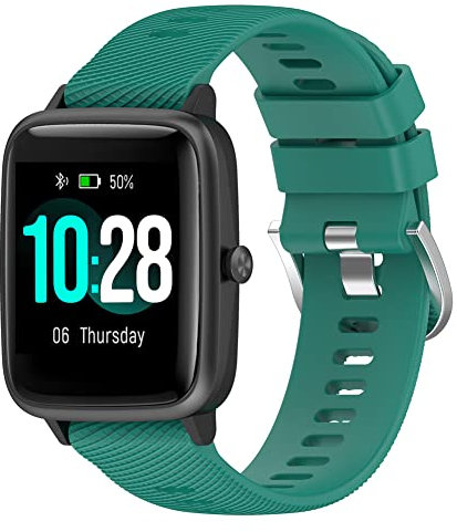 Tyogeephy Cinturino Compatibile con Willful SW021 ID205L ID205 Smartwatch Uomini donne Sostituzione Cinturino Impermeabile Morbido Silicone Cinturino per SW021 ID205L Smart Watch