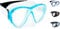 Cressi Unisex-Adult Fiji Schnorchel Maske, Transparent/Aquamarin, ONE Size