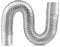 HOFFTI Stainless Steel Flue Pipe for Wood Burning Stoves - Flexible Exhaust Chimney Pipe for Tent and Camping Stoves - Adjustable Vent Hose (Color: 100cm, Size: