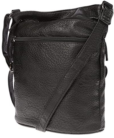 Christian Wippermann Hochwertige Umhängetasche Damen Mittelgroß - Schultertasche Mit Verstellbarem Riemen - Handtasche Damen 28x30x13 cm - Vielseitige Damenhandtasche Für Jeden Anlass - Leder Optik