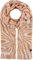 FRAAS Stola mit Zebra-Design - 70x180 cm - leichter Schal mit Moirée-Effekt - Sustainability Edition Camel
