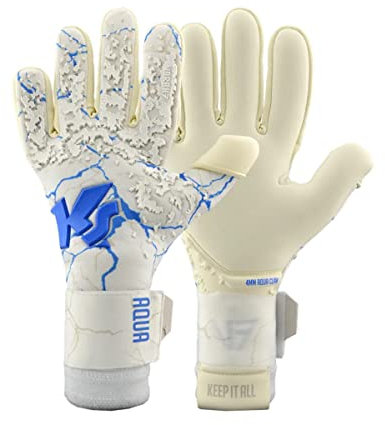 KEEPERsport Profi Torwarthandschuhe - Varan7 Champ NC Aqua - 4mm Grip - Fussballhandschuhe für Erwachsene - Größe 7-11