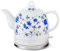 FFOCCO Kettle- Electric Ceramic Kettle Non-Plastic Kettle, Blue Pattern Present