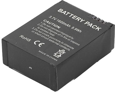 Batteria di Ricambio per Action Camera per 3/3+, Batteria Ricaricabile Compatta Portatile Agli Ioni di Litio da 1600 MAh 3,7 V 5,9 Wh, Accessori per Fotocamere Sportive