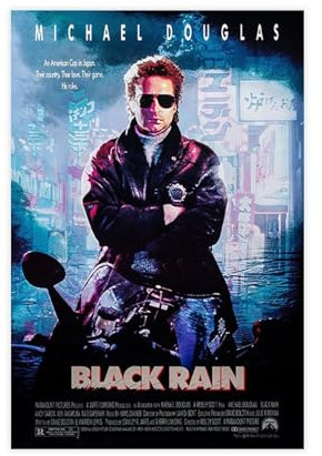 EYEZER Filmposter Black Rain, Leinwand-Poster, Wandkunst, Dekordruck, Bild, Gemälde für Wohnzimmer, Schlafzimmer, Dekoration, ungerahmt, 30 x 45 cm