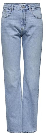 ONLY Female Straight-Fit Jeans ONLBLUSH Mittlere Taille Gerade geschnitten Jeans