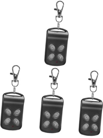 jojofuny 4 Stück 433 elektrische Türsteuerung mit Fernbedienung radio fernbedienung garagentoröffner handsender Batterien Schlüsselanhänger Keyless-Entry-Fernbedienung Garagentorschlüssel