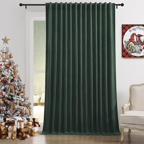 Timeper Samtvorhang, extra breit, 264,2 cm, lichtblockierend, wärmeisoliert, für Terrassen-Schiebetür, B 104 x L 84 cm, 1 Paneel