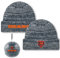 FOCO NFL Strickmütze für Erwachsene, offizielles Lizenzprodukt, für kaltes Wetter, mit Bündchen, transparent, Ball-Ornament, Chicago Bears, Einheitsgr��e