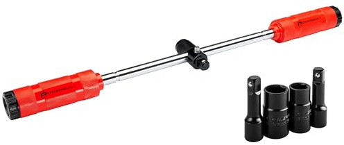 Powerbuilt Billy Club Universal-Radschlüssel mit Steckschlüsselaufbewahrung, SAE und metrisch, Entfernen von Radmuttern und Reifenrädern – Gen-3 643045ECE