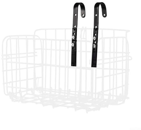 Heavy Duty Adjustable Hooks for Bike Baskets Perfect for eBikes and Folding Bikes (silver)
