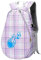 FLCPJGV Tennisrucksack Badmintontasche Tennistasche mit Schuhfach mit Schlägertasche Große Schlägertasche für Squashschläger, Lila Kariert