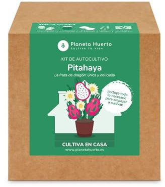 PLANETA HUERTO | Kit de Autocultivo Pitahaya Fruta Dragón Planeta Huerto – Cultiva en Casa esta Exótica Fruta Tropical
