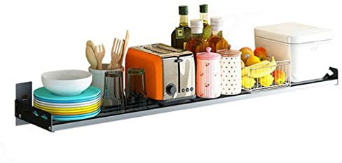 Kitchen Microwave Stand Shelf with Juicer Kettle Dishes Storage Wall Mounted Storage Rack Bracket