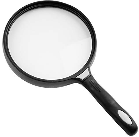 130 Mm Großer Objektiv Handheld Lupe 2.5X Lesen Zeitungskarte Vergrößerung Glas Ergonomisches Loupe Für Senioren