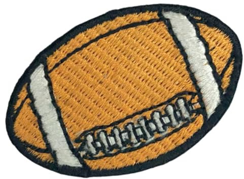 Bebuz American Football Stickerei Bügelbilder für Kleidung Aufnäher Applikation für DIY Handwerk Denim Jacken Jeans Rucksäcke