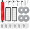 QV35 Accessori di Ricambio per Roborock QV 35A, QV 35S, QR 598, QR 798 Robot Aspirapolvere, 1 Spazzola Principale, 4 Spazzole Laterali, 2 Filtri HEPA, 4 Panni Mop, 6 Sacchetti per la Polvere