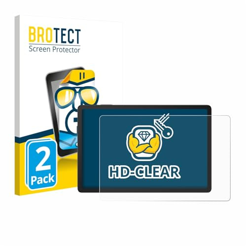 BROTECT (2 Stück Schutzfolie für Doogee Tab G6 Plus Displayschutz Folie Made in Germany, Ultra-Klar