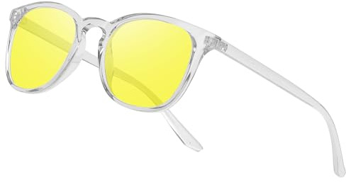 Ymmott Blaulichtfilter Brille ohne Sehstärke - Anti-Blaulicht Gaming & Computerbrille für Damen & Herren, UV400 Blaufilter Brille Augenbelastung Ermüdung beim Bildschirmarbeiten