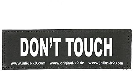 JULIUS K-9 162LR-G-27690 Klettaufschrift, Don't Touch, schwarz