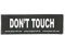 JULIUS K-9 162LR-G-27690 Klettaufschrift, Don't Touch, schwarz