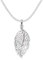 GENUINE 925 Sterling Silver Leaf Necklace on 16 Silver chain - Size: 11mm x 22mm (32mm inc. pendant top). Gift boxed. 8041/16