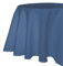 texpot Gartentischdecke 160 cm rund in Blau mit Leinen Optik Lotuseffekt Fleckschutz Bügelfrei Tischdecke