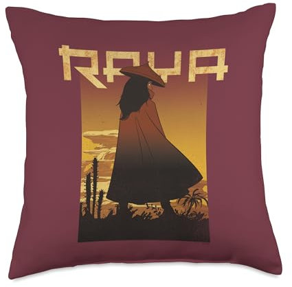 Disney Last Dragon Raya Desert Poster Throw Pillow, 18x18, Multicolor