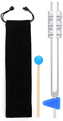 32hz Diapason Therapeutique, Ensemble De Diapason En Alliage D'aluminium Diapason De Guérison Instrument Diapason Meditation Set Avec Sac De Rangement Marteau En Silicone Pour Soulager Le Stress