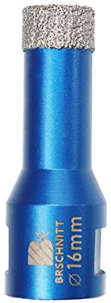 Broca de Diamante 16MM - BRSCHNITT Vacío Soldadura para Perforación en Seco Porcelana Azulejo Granito Mármol M14