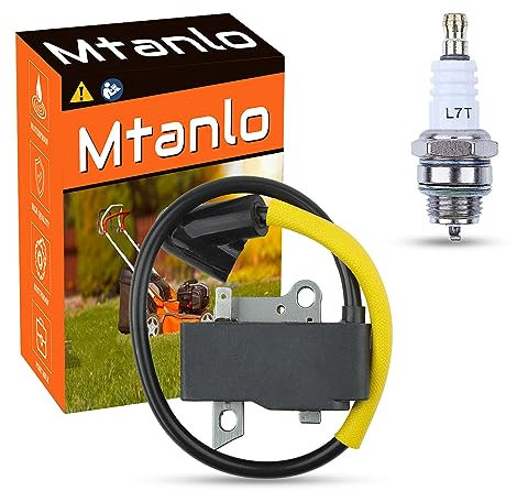 Mtanlo Zündspule mit Zündkerze für Husqvarna 51 55 61 66 261 223L 223R 323R 323L 323RJ 325RJ Trimmer Ersetzen 537418701