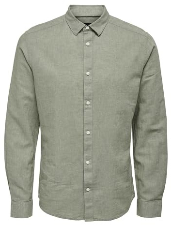 Only & Sons Male Hemd ONSCAIDEN Leinen Hemd