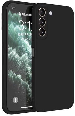 Topme Coque pour Samsung Galaxy S21 (6.2 inches) Etui Housse, Protecteur de Peau en Silicone TPU - Le Noir