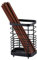 HERCHR Estante de secado de utensilios de acero inoxidable, cubiertos, cubiertos, soporte para carrito, organizador de cesta, cesta de drenaje, escurridor de platos de cocina(L-Negro)