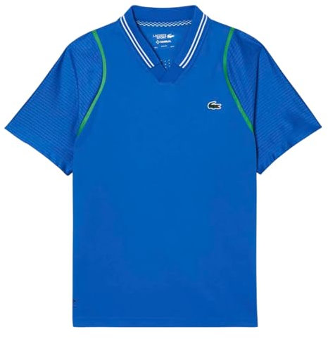 Lacoste Daniil Medvedev Tennis-Poloshirt für Herren, blau, XS
