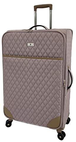 LONDON FOG Queensbury Softside 71,1 cm erweiterbarer Spinner, Rotgold, Roségold, 28, Queensbury Softside 71,1 cm erweiterbarer Spinner, Rotgold