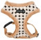 Puppia Jace Hundegeschirr, Überkopf, warm, Winter, Rautenmuster, verstellbare Brust, für kleine und mittelgroße Hunde, Beige, Größe M
