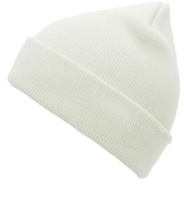 Century Star Mütze Herren Wintermütze Beanie Herren - Dehnbares Rippenstrickgewebe, warm, weich und atmungsaktiv Weiß