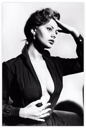 EMIGOS Poster der italienischen internationalen Schauspielerin Sophia Loren, Leinwand-Poster, Wandkunst, Dekordruck, Bild, Gemälde für Wohnzimmer, Schlafzimmer, Dekoration, ungerahmt, 30 x 45 cm