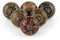 Rasiya Art Ceramic Brown Cabinet Knobs for Door Cabinet Wardrobe Cupboard Drawer and Furniture - Hand Painted Ceramic Pull Handle for Chest of Drawers Boho Decorative Handles